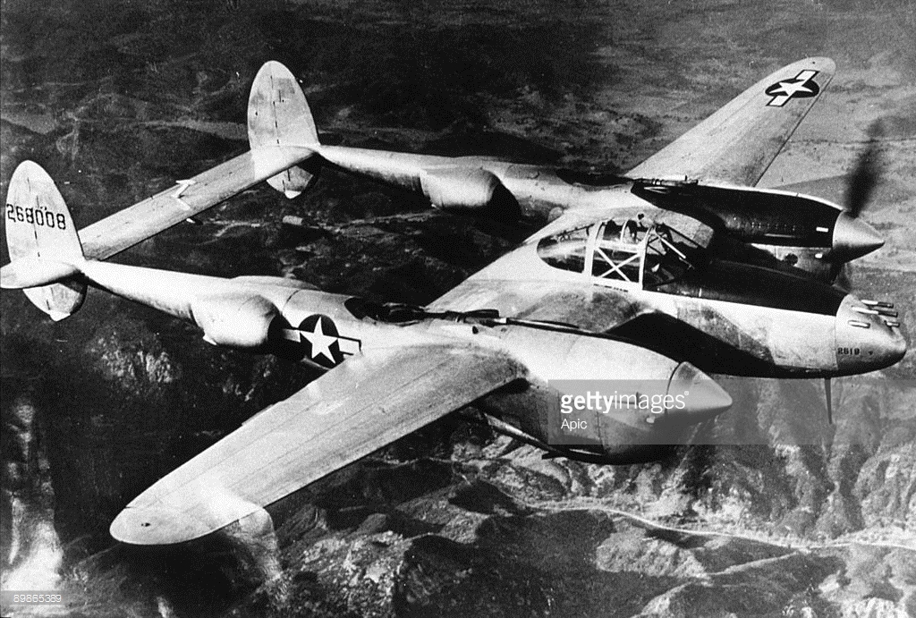 The mighty, and deadly P-38. Courtesy Getty Images