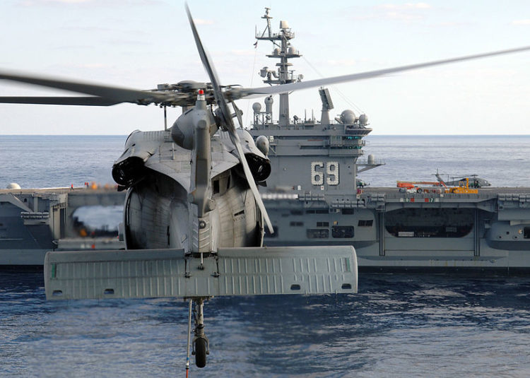 Iranian Gunboat Crew Aims Weapon at US Navy Helicopter