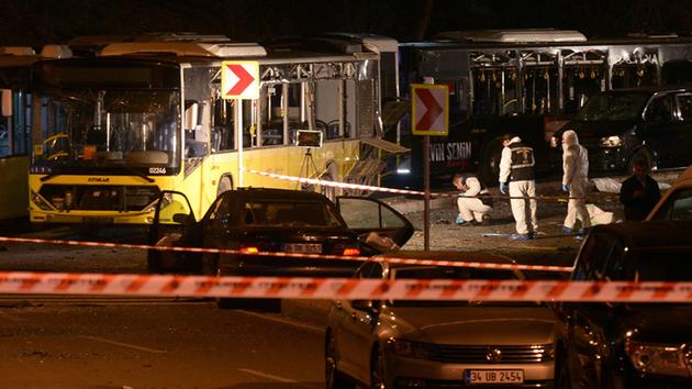 29 killed and 166 wounded from two explosions near a soccer stadium in Istanbul, Turkey