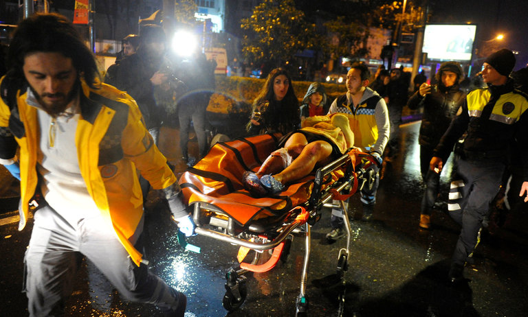 Istanbul nightclub attack on New Year’s Eve, 35 people killed and dozens wounded