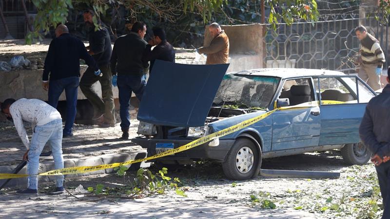 Bombing kills six police officers in Cairo