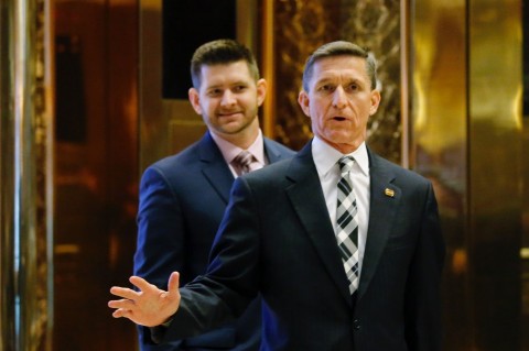 Trump team says Michael Flynn’s son ‘no longer involved’ in transition after firestorm over fake-news controversy