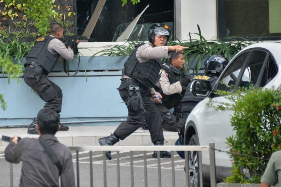 Indonesian police kill three suspects in gunfight after bombs found