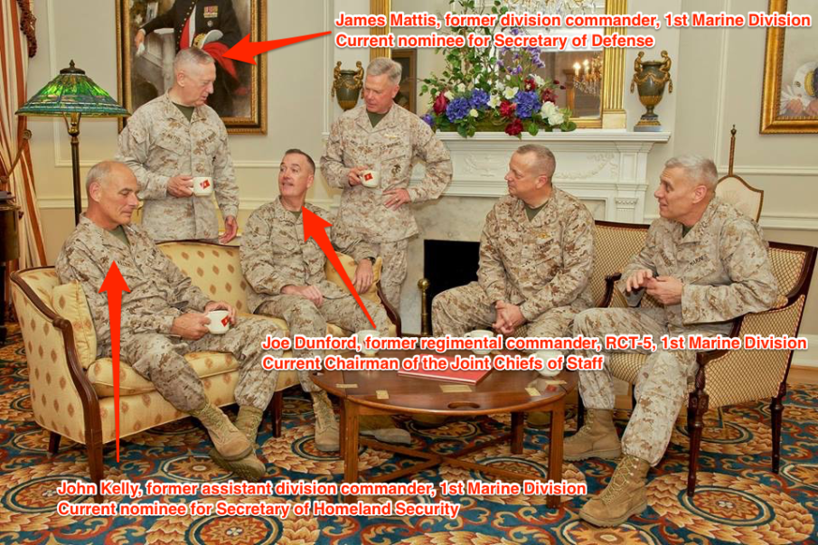 Trump’s Cabinet is starting to look like the staff of one of the most storied units of the Iraq War