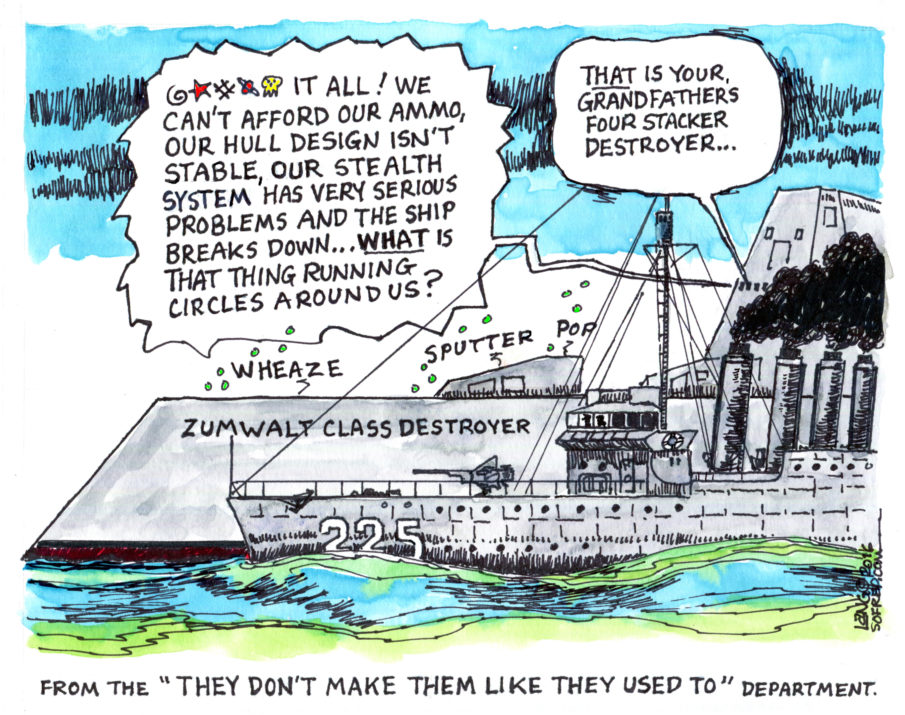 The Navy’s $7 Billion Stealth Destroyer: They don’t make them like the used to