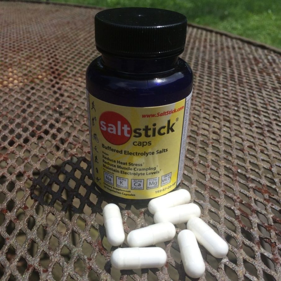 Electrolyte replacement with SaltStick Caps
