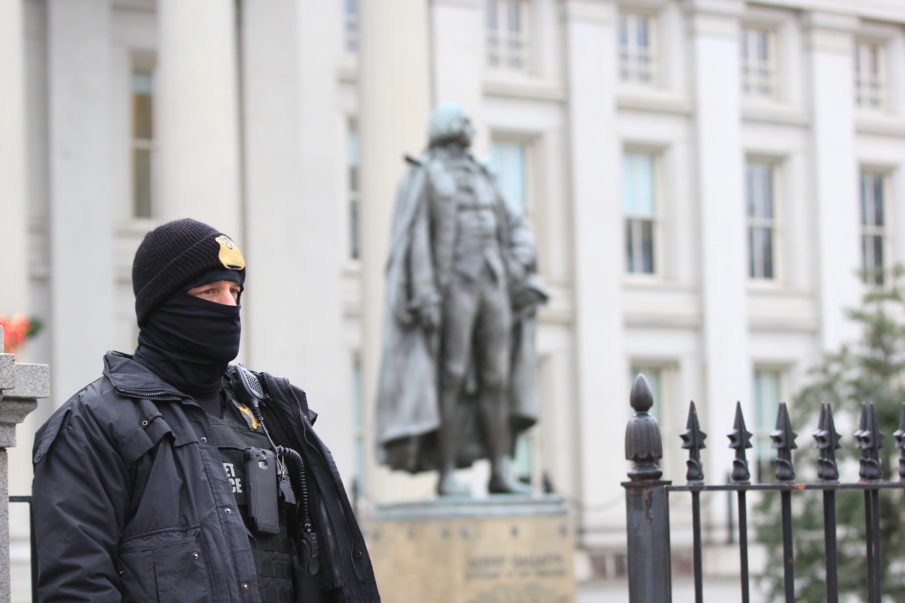 Watching the presidential inauguration through the eyes of a Marine