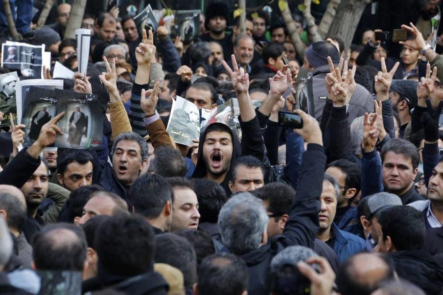Iran’s Opposition Protests Amid Mourning for Former President Rafsanjani