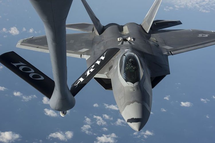 Watch: F-22 Raptors Refueling from KC-135 with Comms