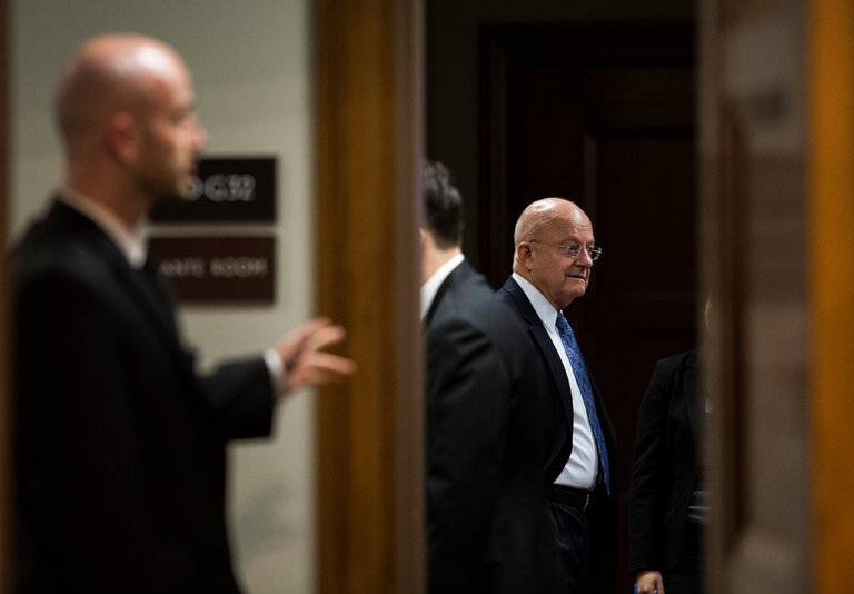 US Intelligence Officials brief members of Congress on Russian election interference.