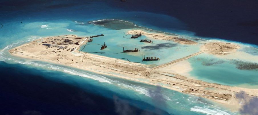 China nears completion on island structures that may house long range missiles in South China Sea