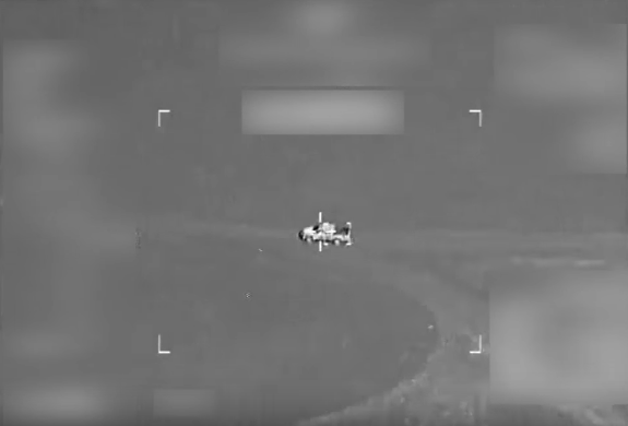 Watch: Coalition airstrike destroys an ISIS vehicle near Mosul