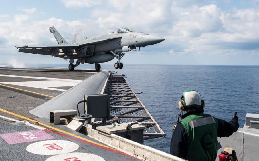 USS George H.W. Bush (CVN 77) launches 20 airstrikes against ISIS in one day