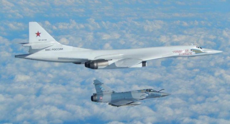 RAF and French Jets Intercept a Pair of Russian Blackjack Bombers