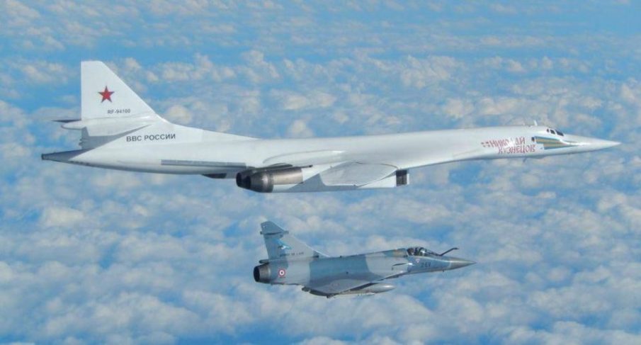 RAF and French jets intercept a pair of Russian Blackjack Bombers