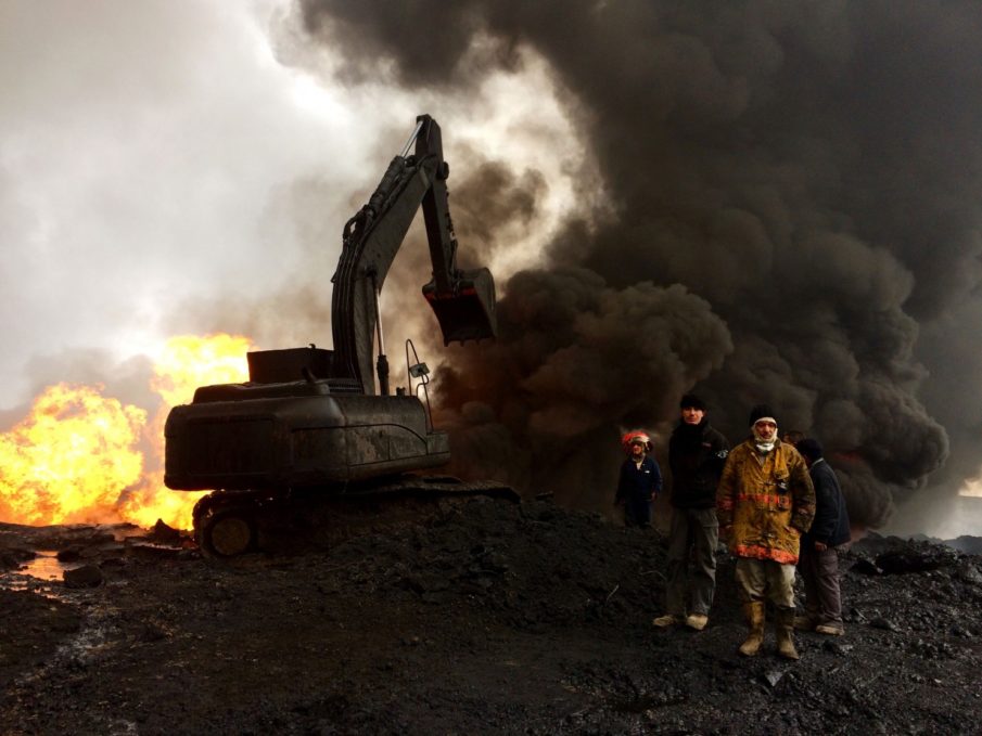 Fireballs and booby traps: On the front lines with the oil workers battling ISIS