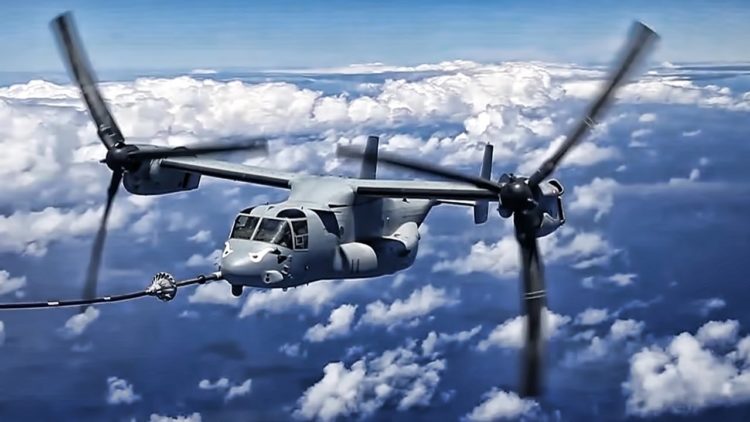 Watch: V-22 Osprey Mid-air Refueling! Must Watch Video