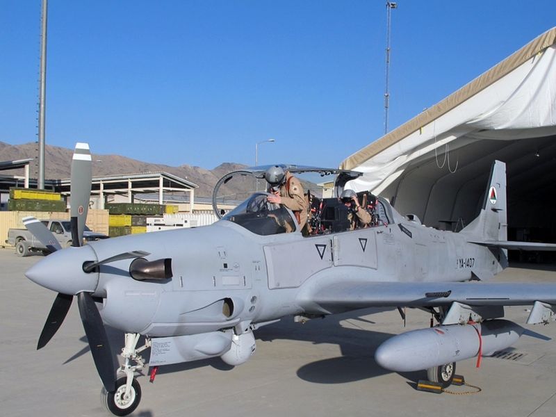 A-29 Super Tucano crashes outside Moody Air Force Base both pilots eject safely