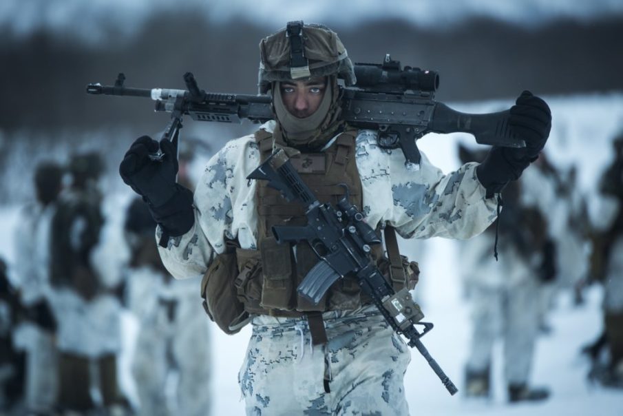 Cold weather training with U.S. Marines