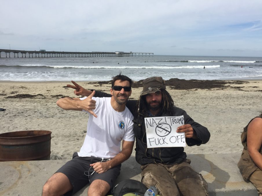 News Roundup: Dispatch from local Anti-Trump demonstration, USMC harassers are in deep trouble, Thai man passionately kisses cow