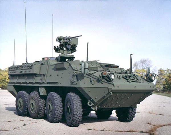 US Army Stryker Vehicles Demo Laser Weapons