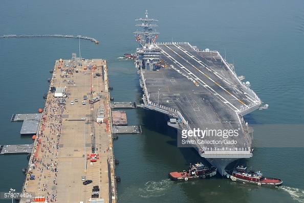 USS Dwight D. Eisenhower pierside