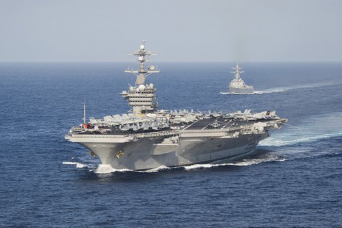 Carl Vinson (CVN 70) Strike Group shows up in Republic of Korea!