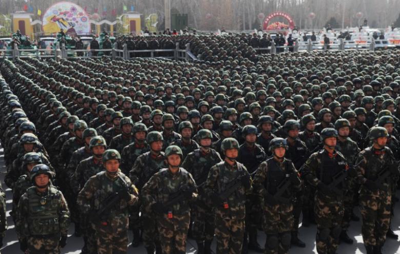 China responds to terror attacks with thousands of armed police in restive province