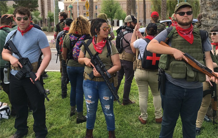 Armed brown shirted socialists hit Phoenix, Arizona