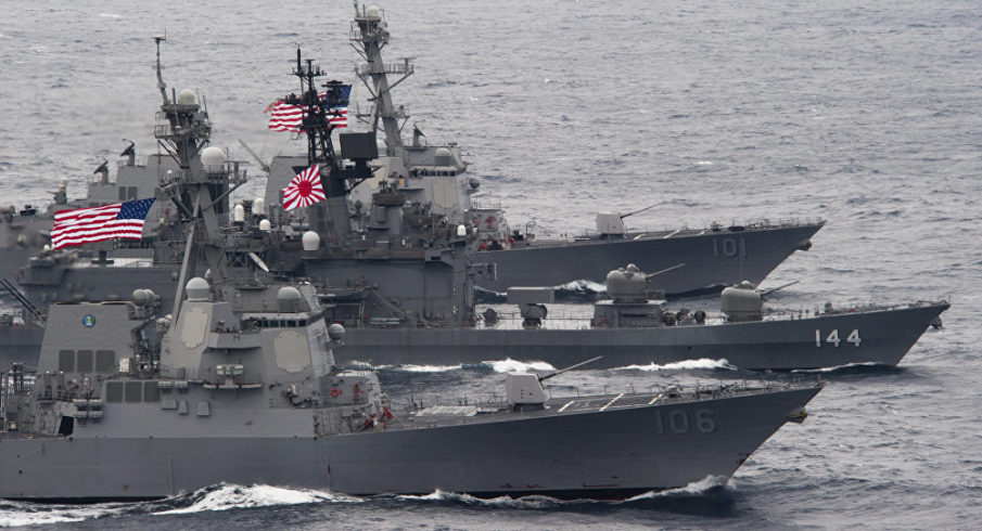 Sources say Japanese warships to join US strike group off North Korean coast