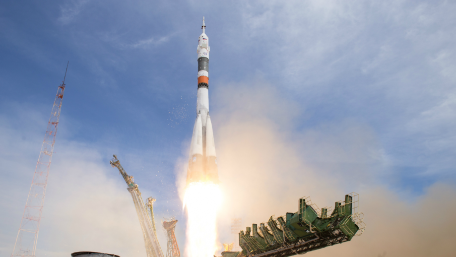 Air Force Colonel Jack Fischer arrives at the International Space Station