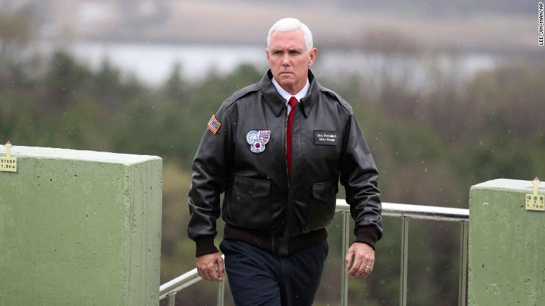 VP Pence delivers warning to Kim Jong Un from Korean DMZ
