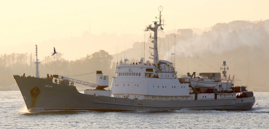 Russian spy ship sinks off the coast of Turkey after colliding with vessel carrying 8,800 sheep