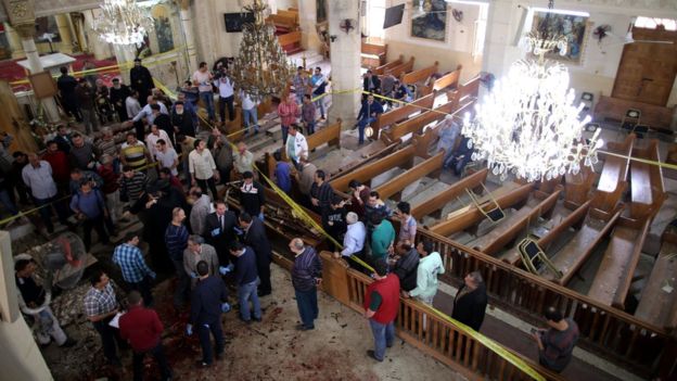 Two Coptic Churches bombed by ISIS on Palm Sunday in Egypt, 36 dead