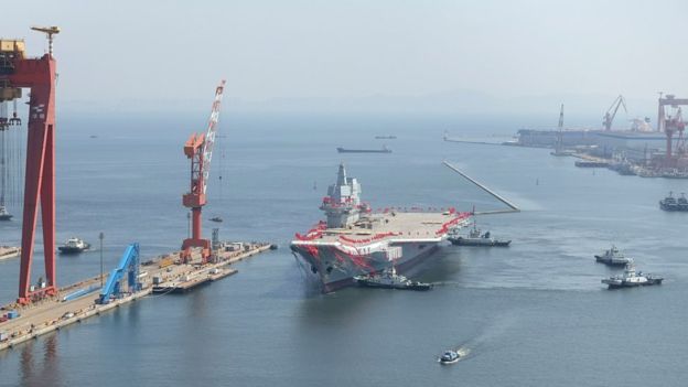 Chinese Launch Aircraft Carrier a Sign of Increased Power In Asia