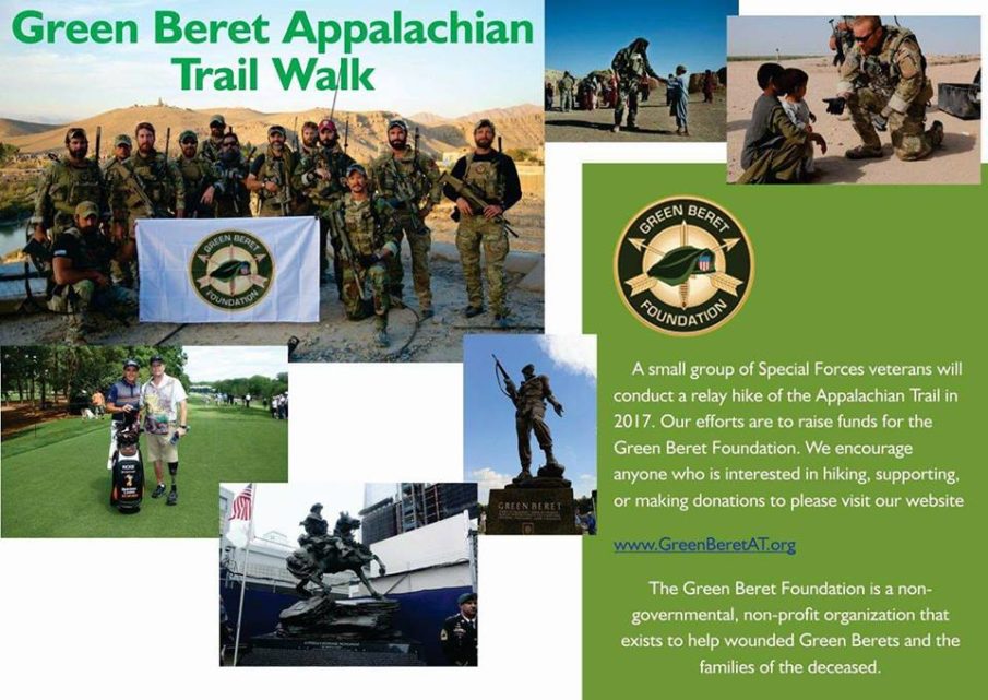 Green Beret Appalachian Trail Walk and Fundraiser- support the Regiment