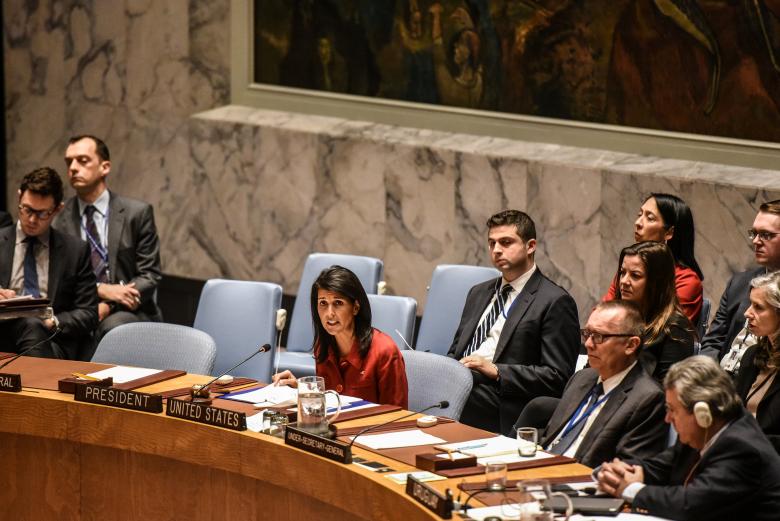 Western push at U.N. to boost backing for Syria gas attack inquiry