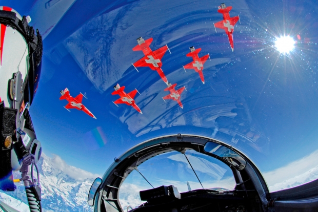A Most Amazing Video! If You Have Not Seen 360 Videos Before You Are in For a Treat! Fly with Patrouille Suisse!