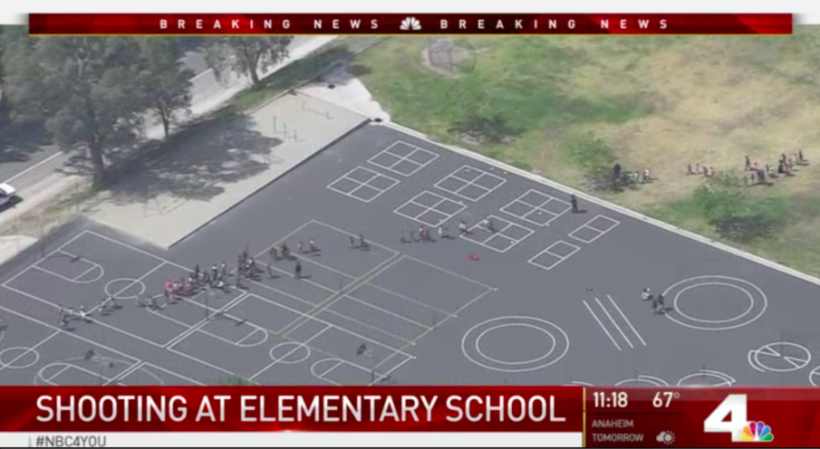 A teacher and two students were shot at an elementary school in San Bernadino, California