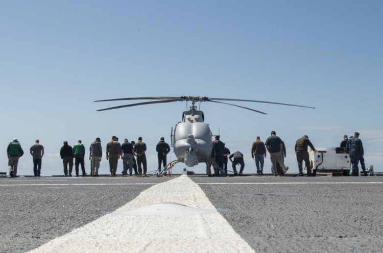 MQ-8C Fire Scout Makes First Flight Off Combat Ship