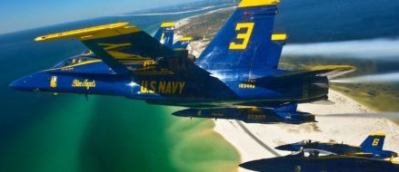 Watch: US Navy Blue Angels celebrate their 71st Birthday! Air Force Thunderbirds crash the party