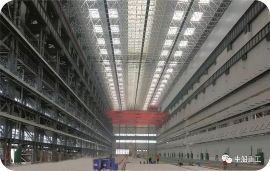 China is building a massive indoor submarine construction facility