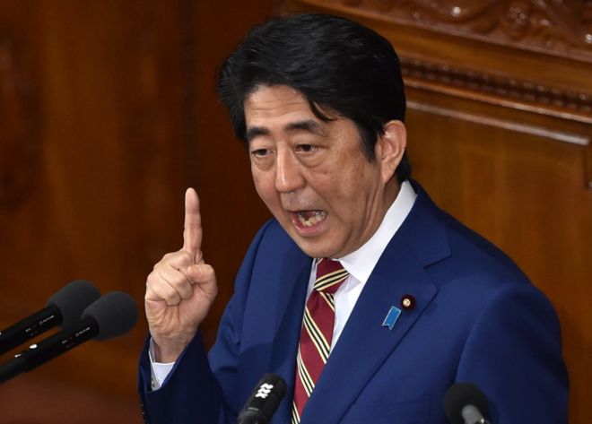 Japanese Prime Minister Abe claims North Korea is capable of launching sarin gas attack
