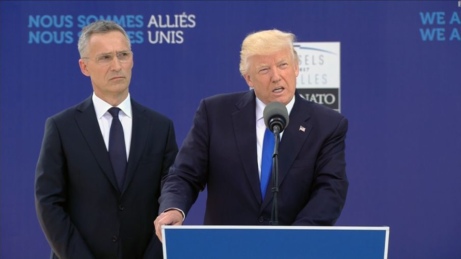 President Trump calls on NATO to meet financial obligations to strengthen alliance