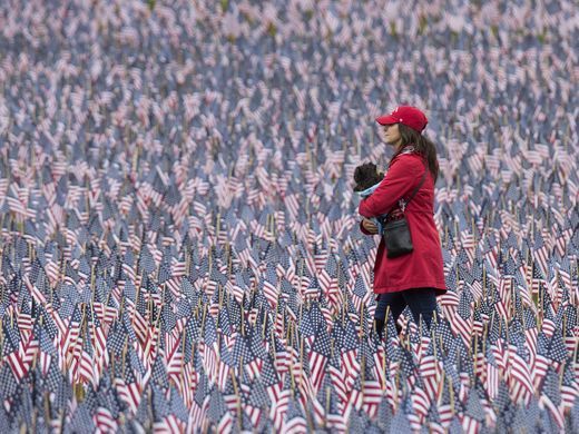 37252 flags placed on the Boston Common