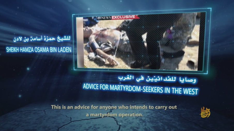 Osama Bin Laden’s son releases new video offering ‘advice for martyrdom seekers in the West’