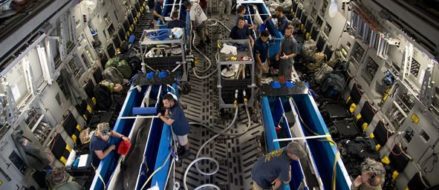 Air Force transports US Navy Dolphin from Key West to San Diego