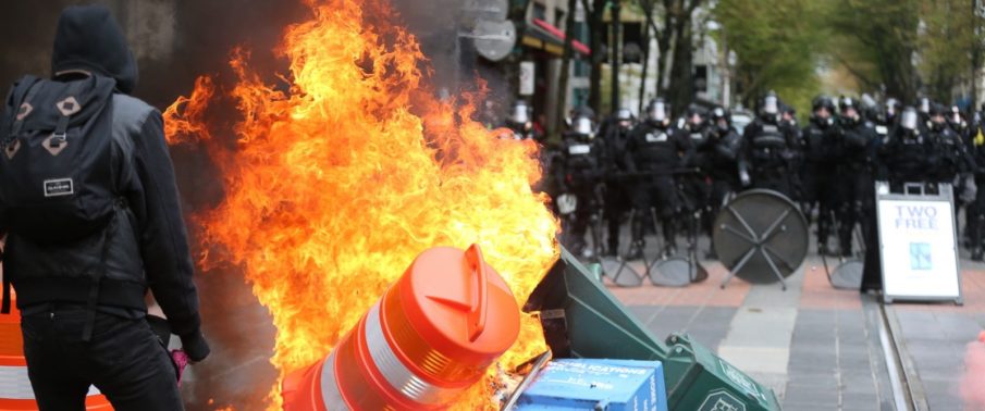 May Day protests turn violent in the Northwest, but the violence may have been by design
