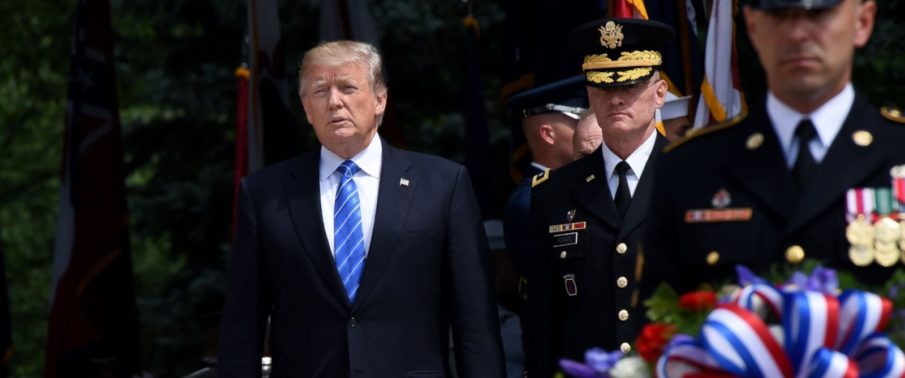 President Trump honors the fallen at Arlington National Cemetery