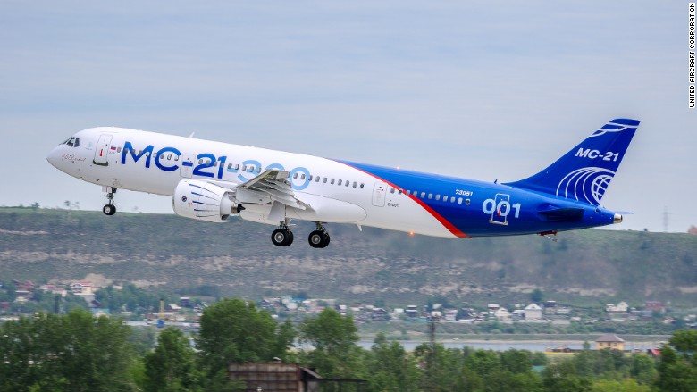 Watch: New Russian Made Irkut MC-21-300 Jetliner Takes First flight